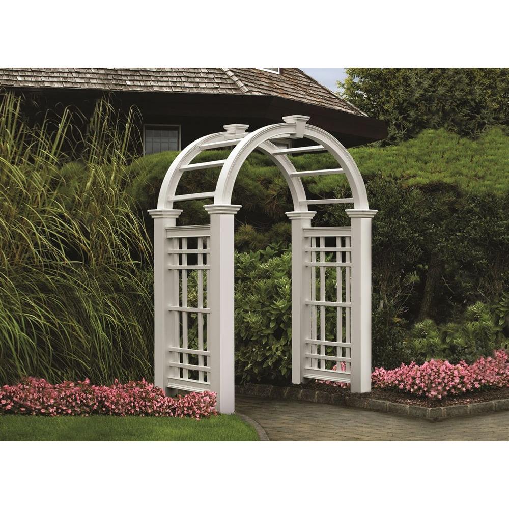 arbor vinyl trellis arbors england westchester garden depot cambridge pvc trellises homedepot