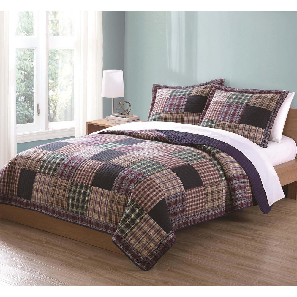 My World Bradley Multiple Geometric King Quilt-QS6015KG-2300 - The Home ...