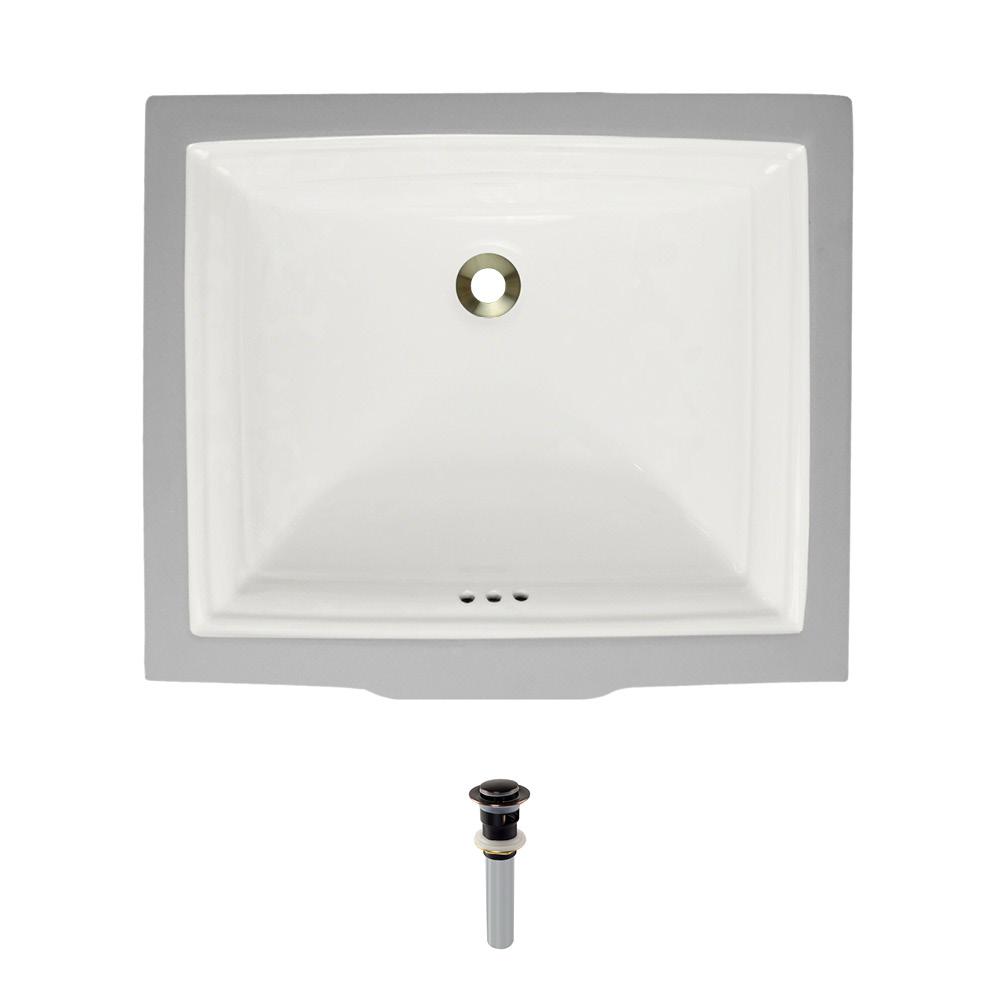 Mr Direct Undermount Porcelain Bathroom Sink In Bisque With Pop Up Mr Direct Undermount Porcelain Bathroom Sink In Bisque With Pop Up Drain Antique Bronze