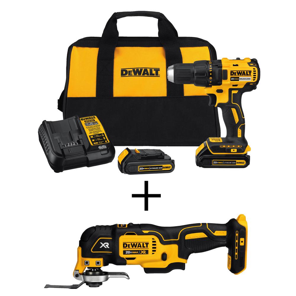 Dewalt 20-Volt Compact Brushless Drill/Driver Kit + Dewalt Oscillating Tool