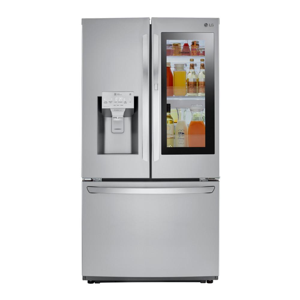 LG Electronics 22.1 cu. ft. French Door Smart Refrigerator with InstaView Door-in-Door in Stainless Steel, Counter Depth