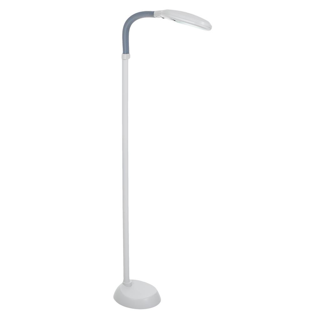 Buckingham Home 72 In White Indoor Sunlight Floor Lamp