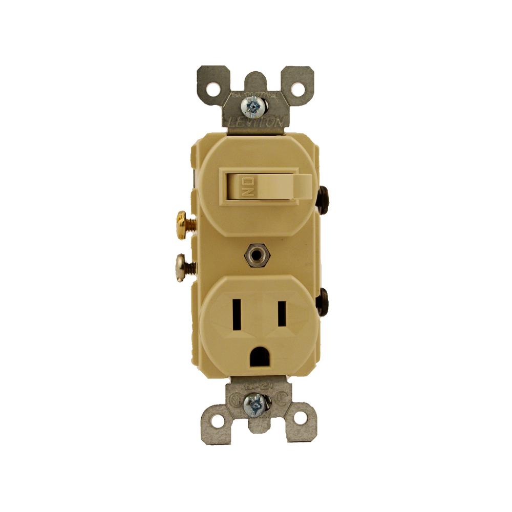 Leviton 15 Amp Tamper-Resistant Combination Switch and ... leviton t5225 wiring diagram 