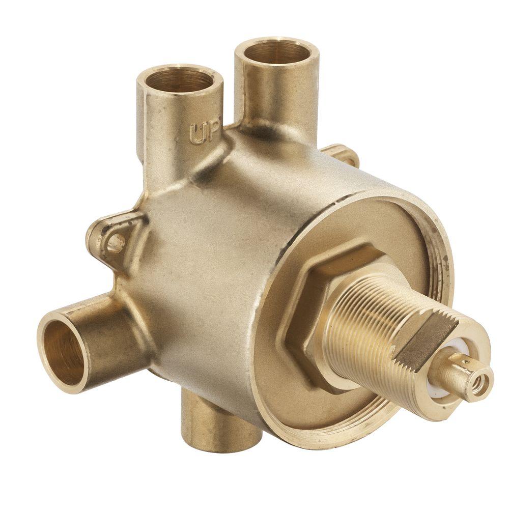 MOEN Brass Commercial 3-Function Transfer Shower Valve - 1 ...