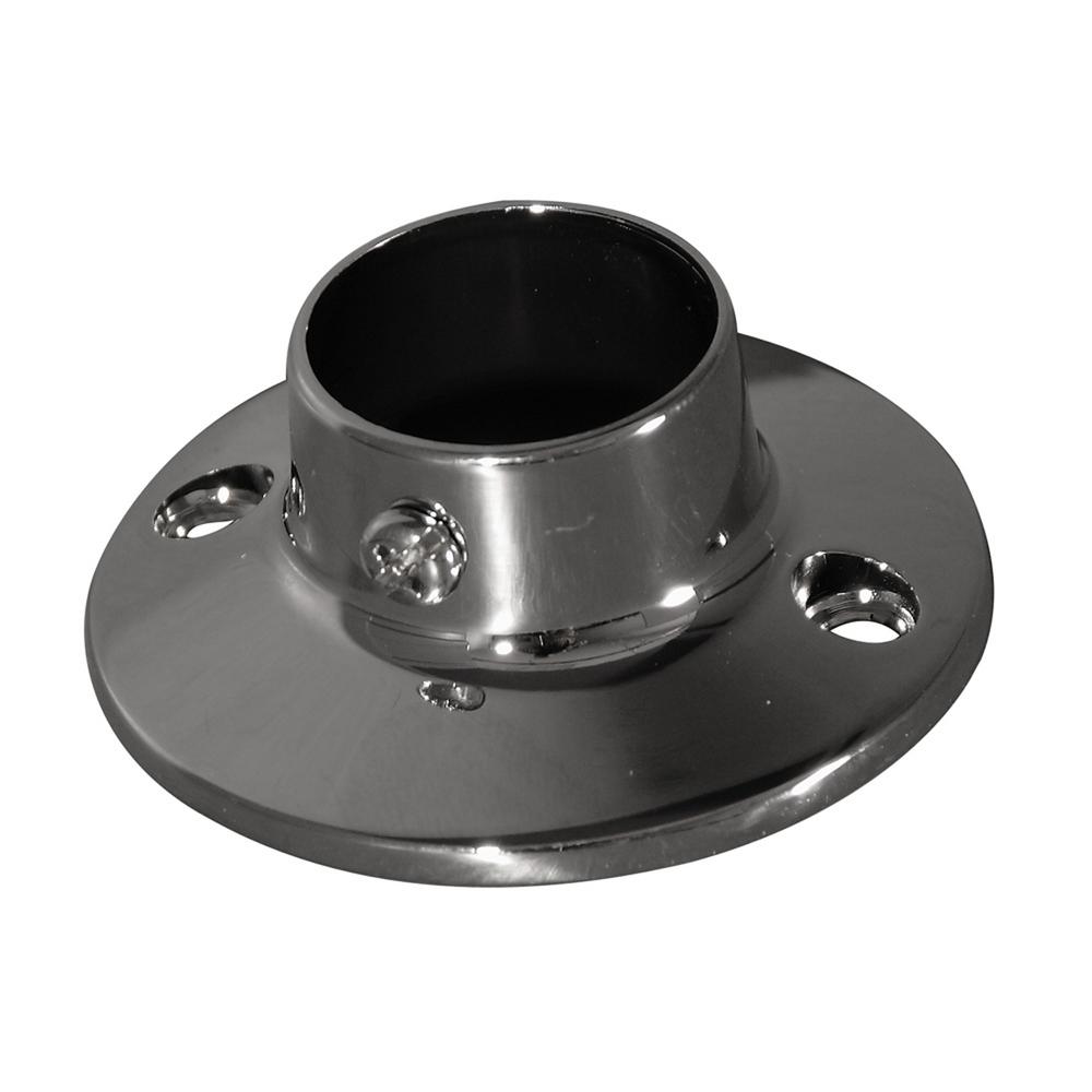 Barclay Products 2 24 In Heavy Round Shower Rod Flanges In Polished