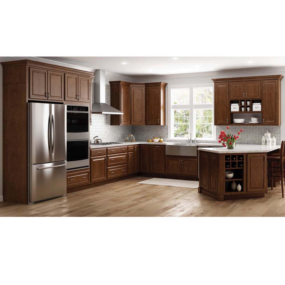 Hampton Bay Shaker Assembled 12x42x12 In Wall Kitchen Cabinet