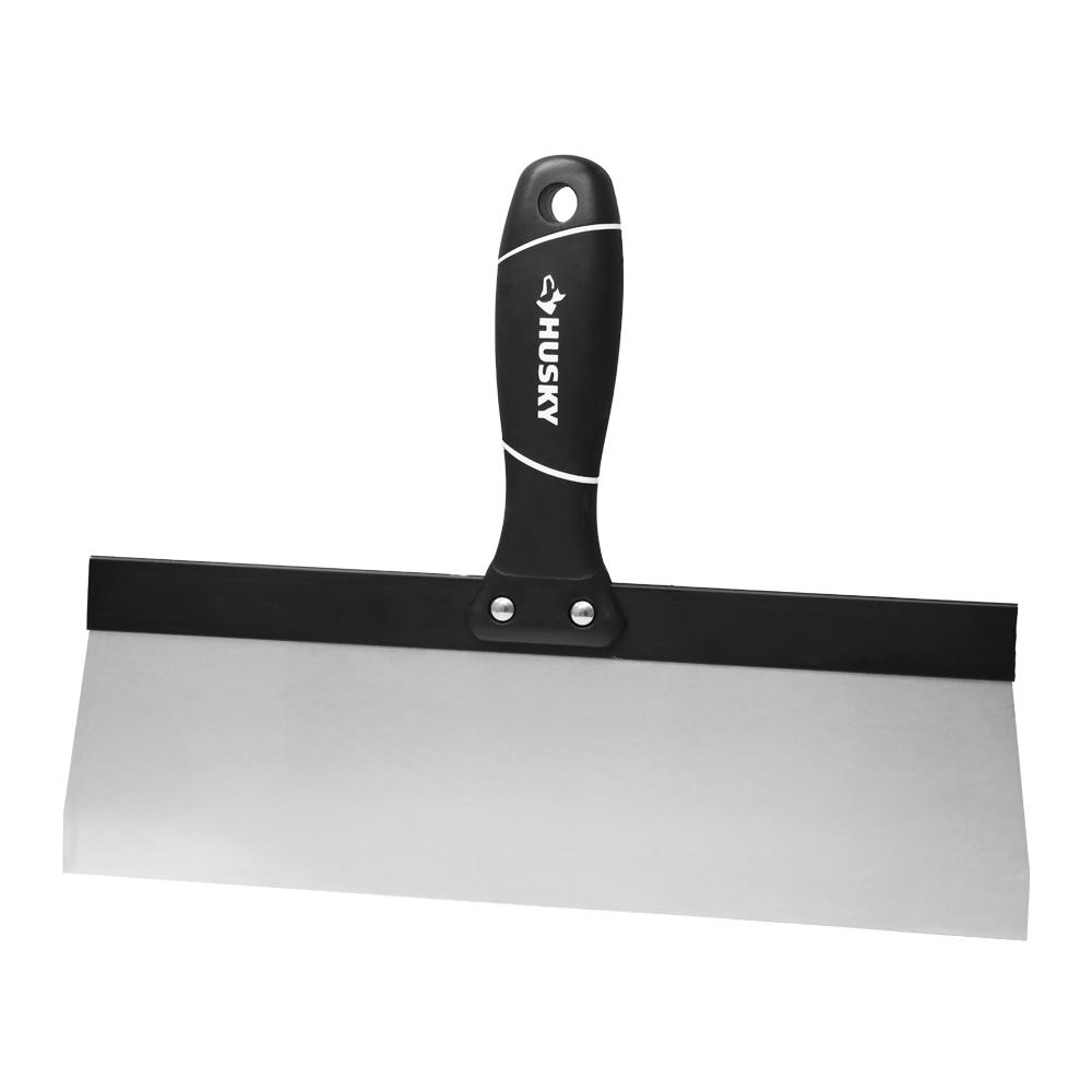 Husky 12 in. Stainless Steel Taping Knife with Soft Grip Handle82772