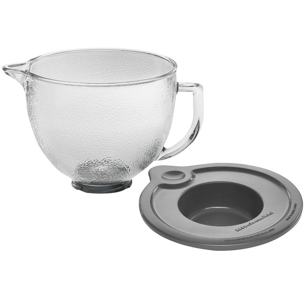 KitchenAid 5 Qt. Hammered Glass Bowl for TiltHead Stand MixersK5GBH