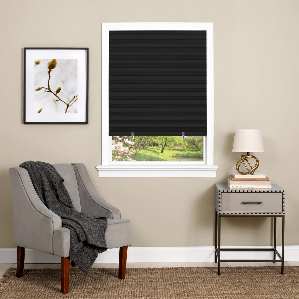 Redi Shade Gray Paper Room Darkening Pleated Shade - 36 In. W X 72 In ...