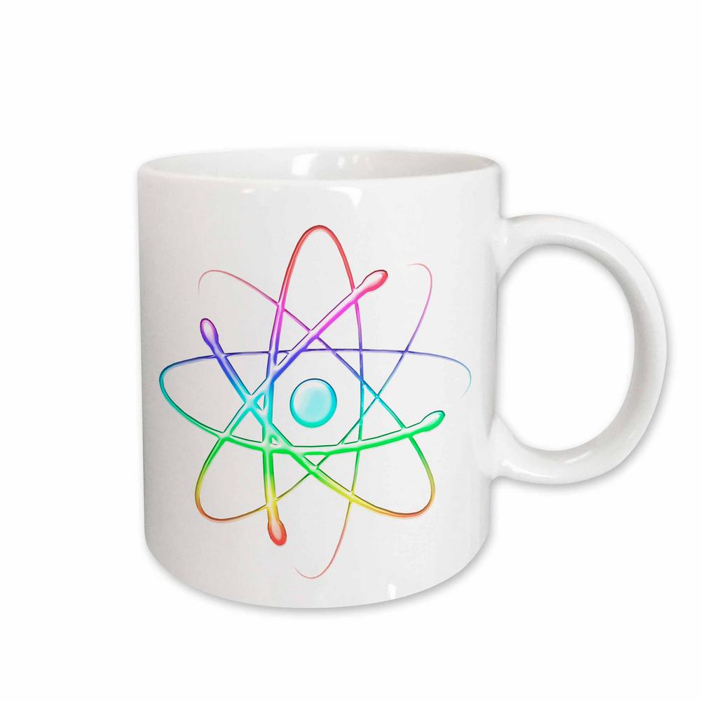 Rose Houk Digital Design Symbols Atom Rainbow Symbol 11 Oz Rose Houk Digital Design Symbols Atom Rainbow Symbol 11 Oz White Ceramic Coffee Mug 41765 1 The Home Depot