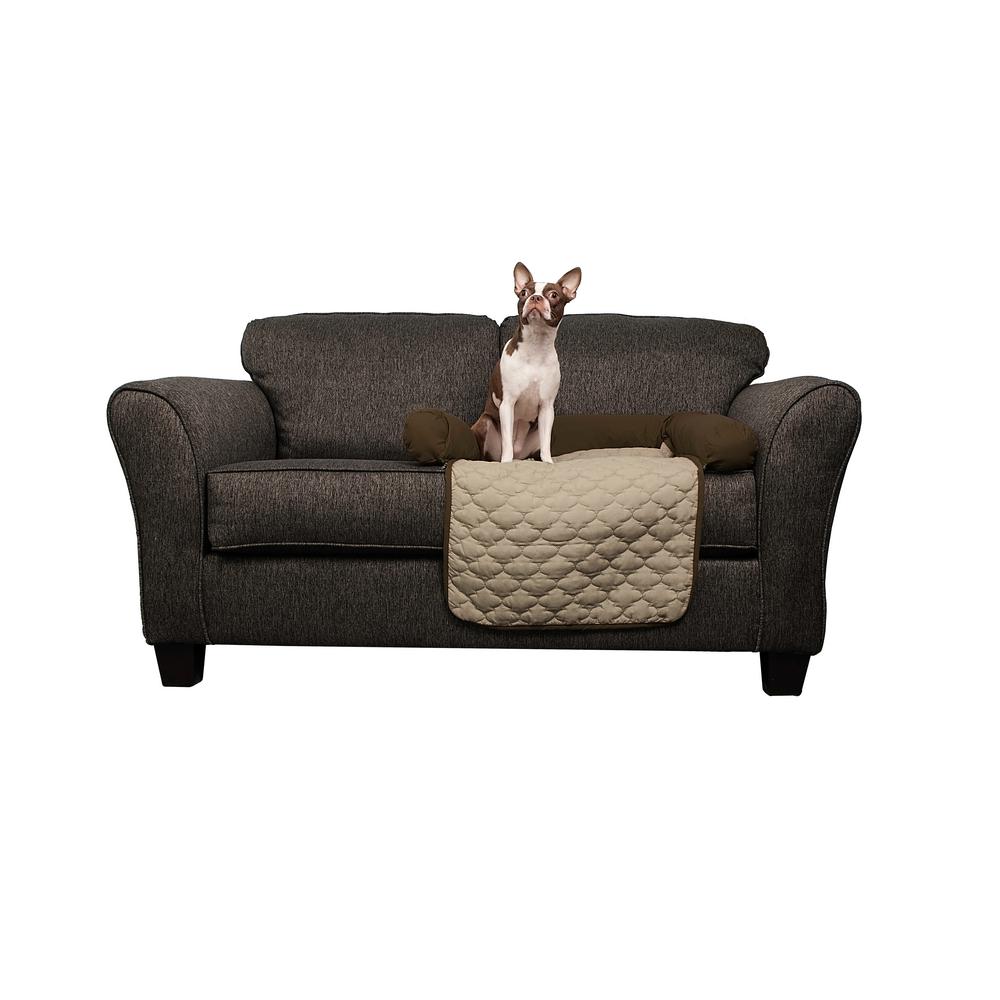 Quick Fit Wubba Slipcover 21x34 Chocolate-Natural