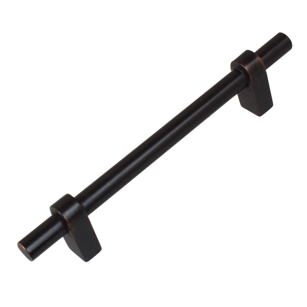 GlideRite 41/4 in. Oil Rubbed Bronze Solid Euro TBar Handle Pull (10