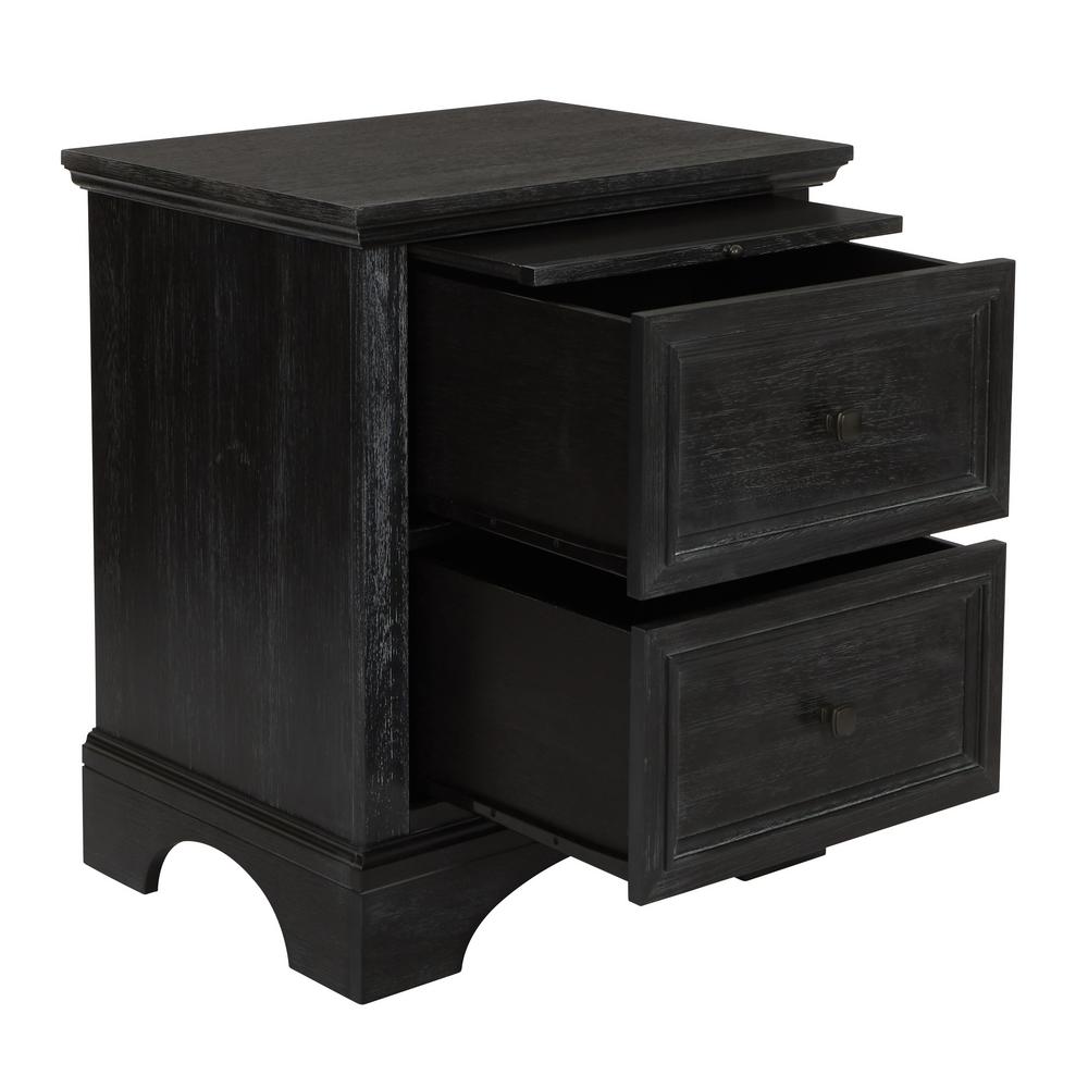 Osp Home Furnishings Farmhouse Basics Rustic Black Queen