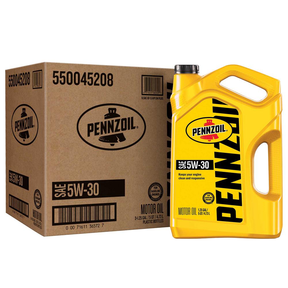 Pennzoil 5 Qt Sae 5w 30 Conventional Motor Oil 3 Pack 550045208