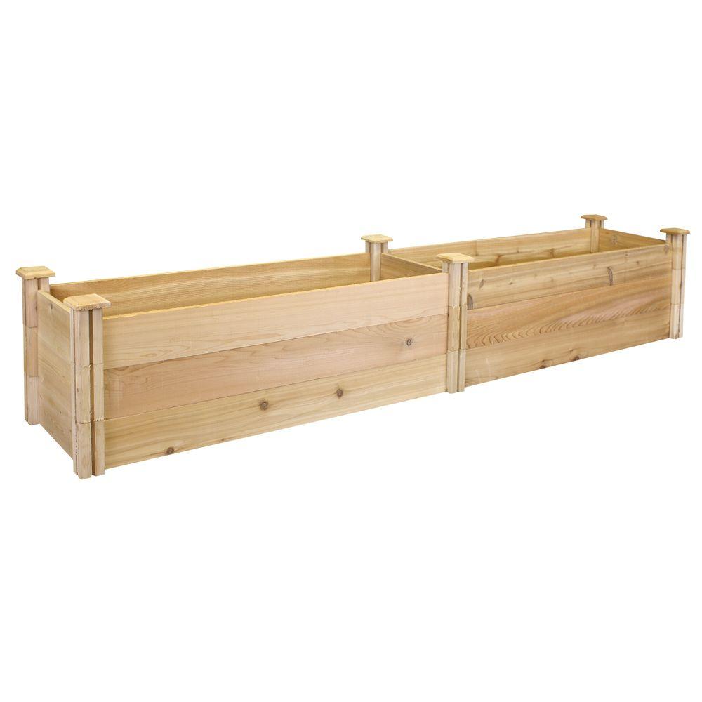 Greenes Fence 16 in. x 96 in. x 16.5 in. Premium Cedar Raised Garden