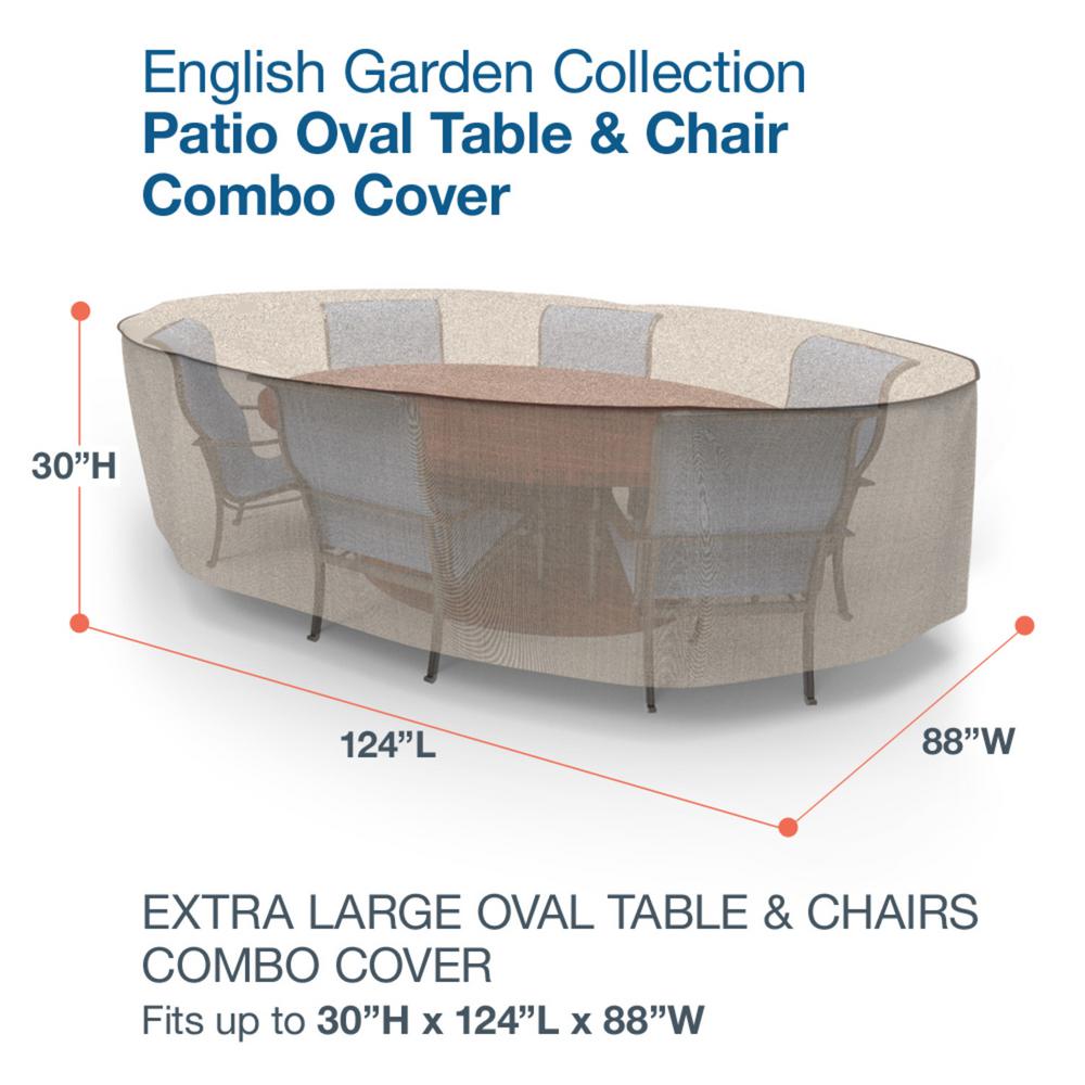 Budge English Garden Extra Large Oval Patio Table And Chairs Combo