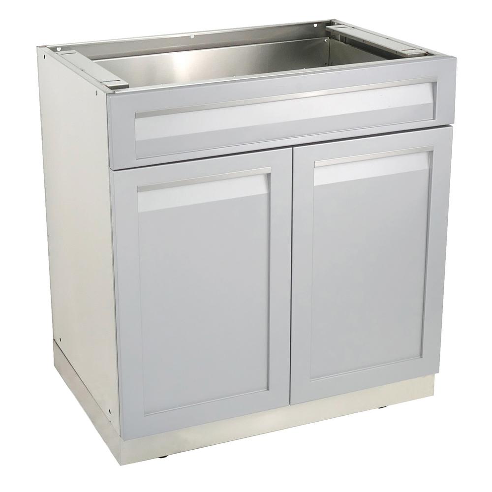 4 Life Outdoor Stainless Steel Drawer Plus 32x35x22.5 in. Outdoor