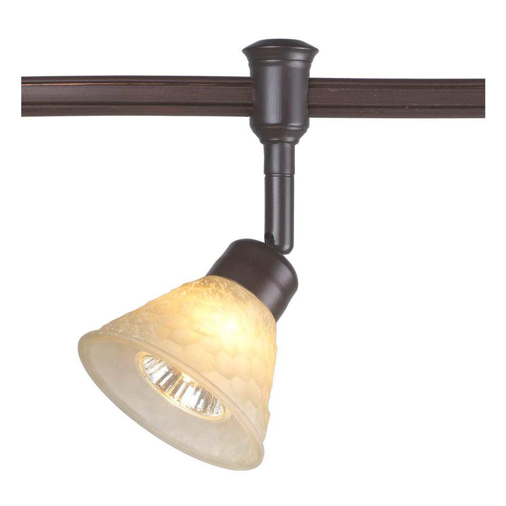 Commercial Electric 1 Light Bronze Flexible Track Lighting Head Light Bronze Flexible Track Lighting