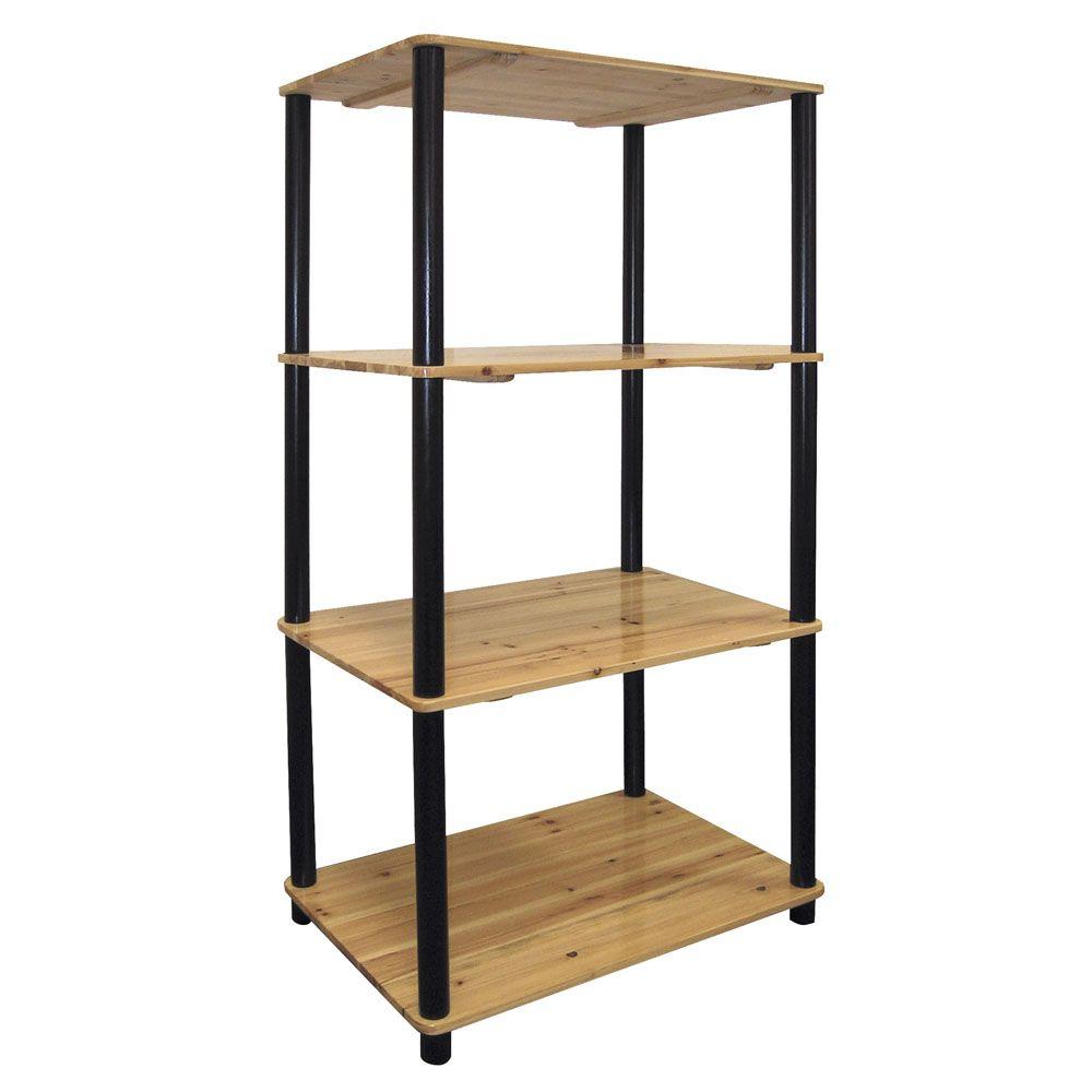 Ore Light Natural Open Bookcase H 95 The Home Depot