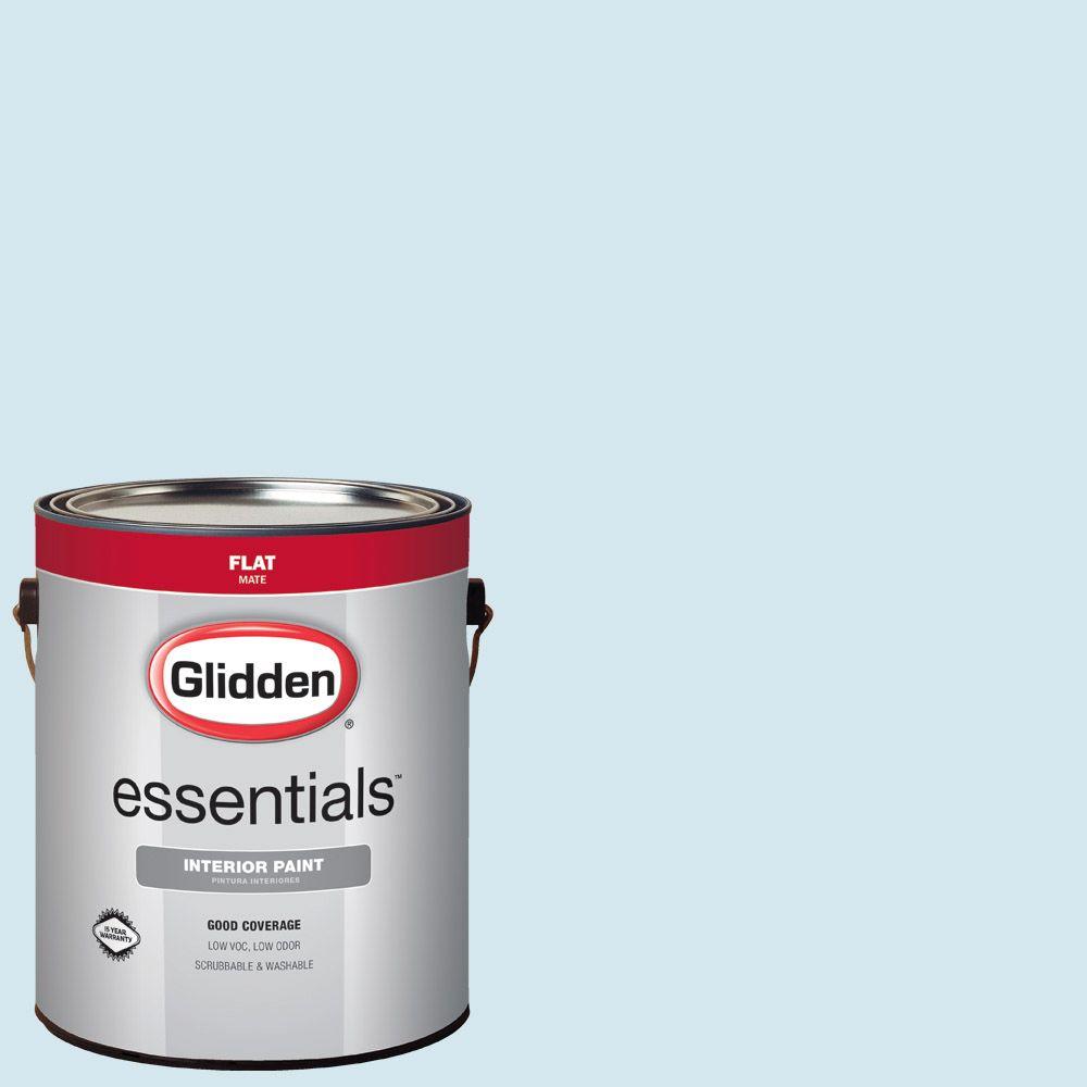 Glidden Essentials 1 Gal Hdgb48u Blue Ice Age Flat Interior Paint Hdgb48u Blue Ice Age Flat Interior Paint