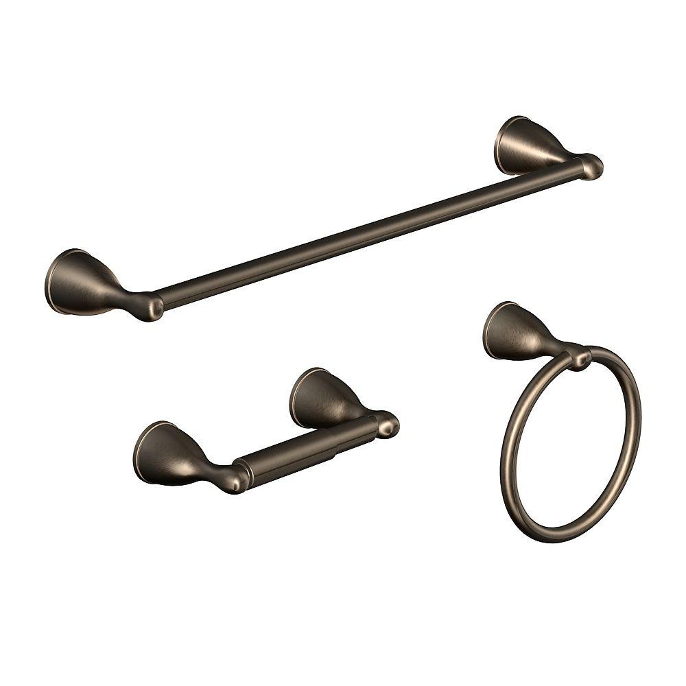 Glacier Bay Builders 3 Piece Bath Hardware Kit in Oil Rubbed Bronze