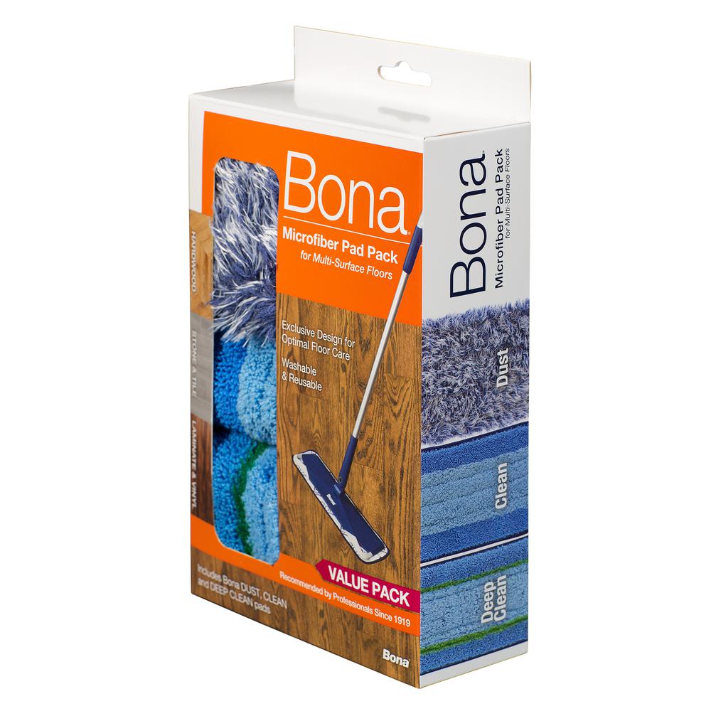 Bona Microfiber Cleaning Pad Picks Up Moisture And Dirt Leaving Floors Clean With No Dulling Scratches Use Dr Microfiber Laminate Flooring Clean Microfiber