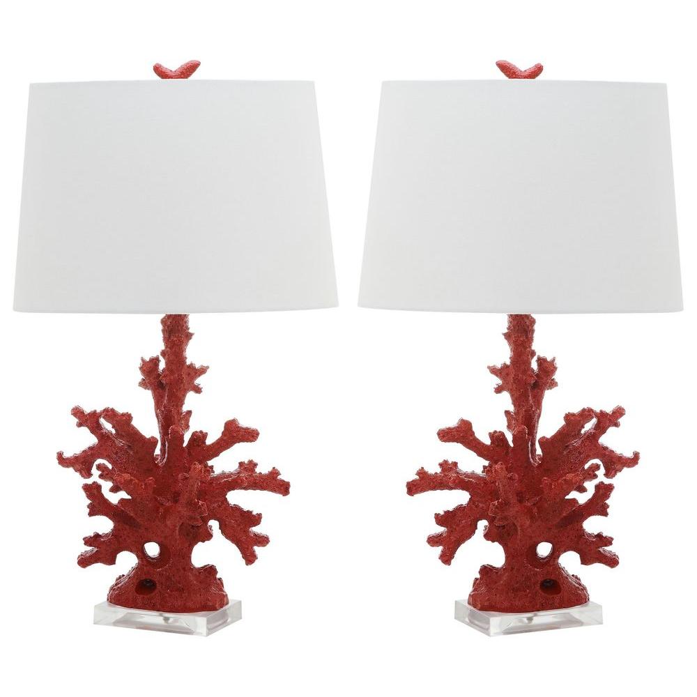 coral bedside lamp