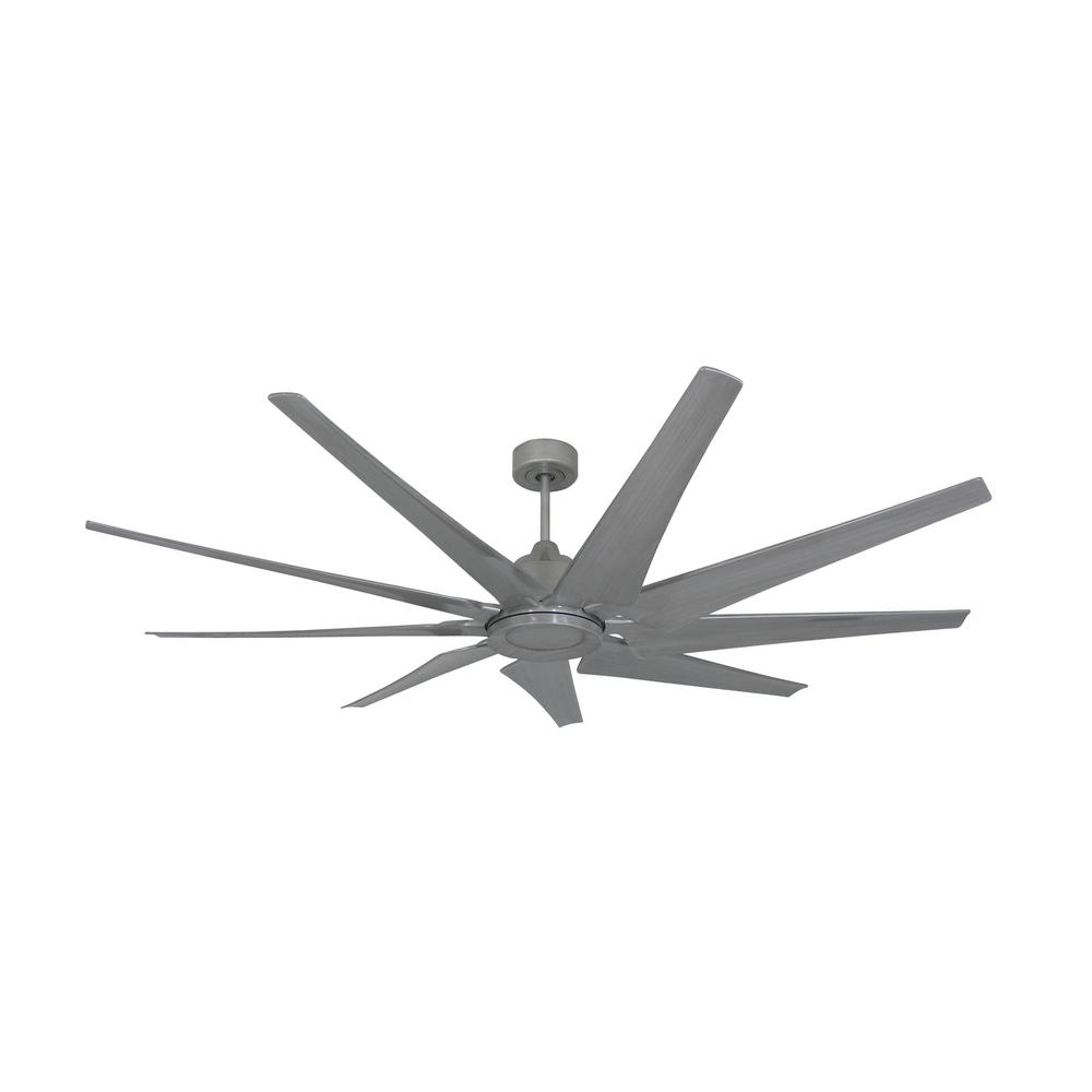 Troposair Liberator 72 In Indoor Outdoor Brushed Nickel Ceiling Fan With Remote Control