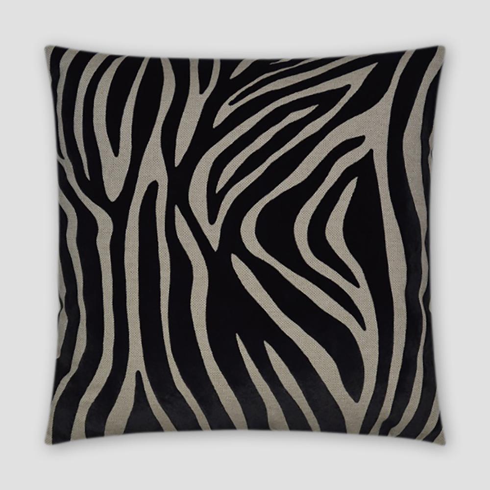 Kingdom Black Geometric Down 18 In X 18 In Throw Pillow 573 B