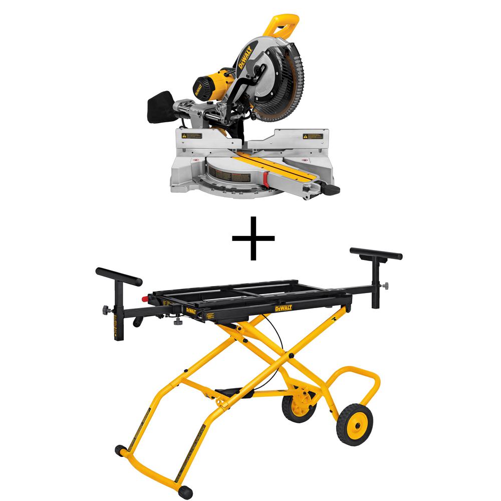 DEWALT 32-1/2 in. x 60 in. Rolling Miter Saw Stand-DWX726 - The Home Depot