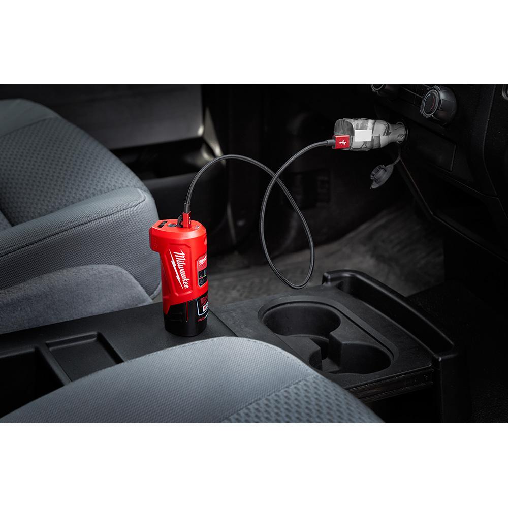 Milwaukee M12 Portable Car Battery Charger Charging USB Wall Plug Power