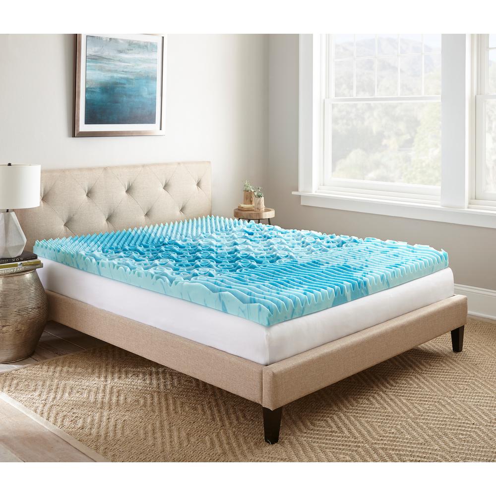 4 gel memory foam mattress topper queen