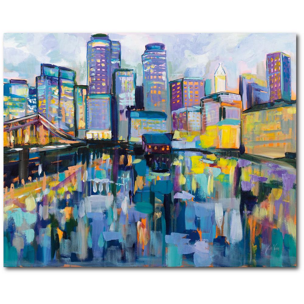 Courtside Market Boston Harbor Gallery Wrapped Canvas Wall Art 24 In X 20 In Web Ls317 20x24 The Home Depot