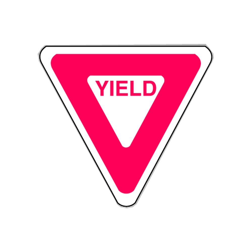 Brady 22 In X 22 In Yield Traffic Sign The Home Depot