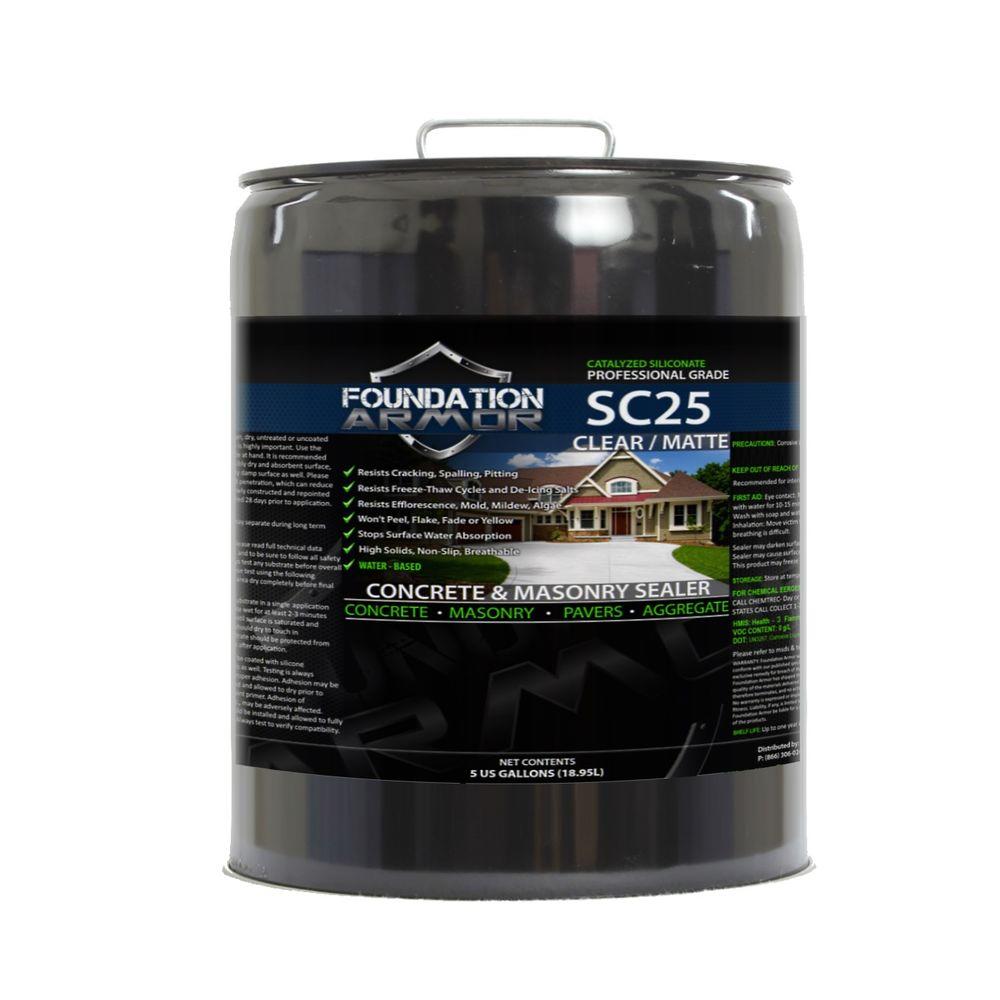 Foundation Armor 5 gal. SC25 Siliconate Water Repellent Sealer for