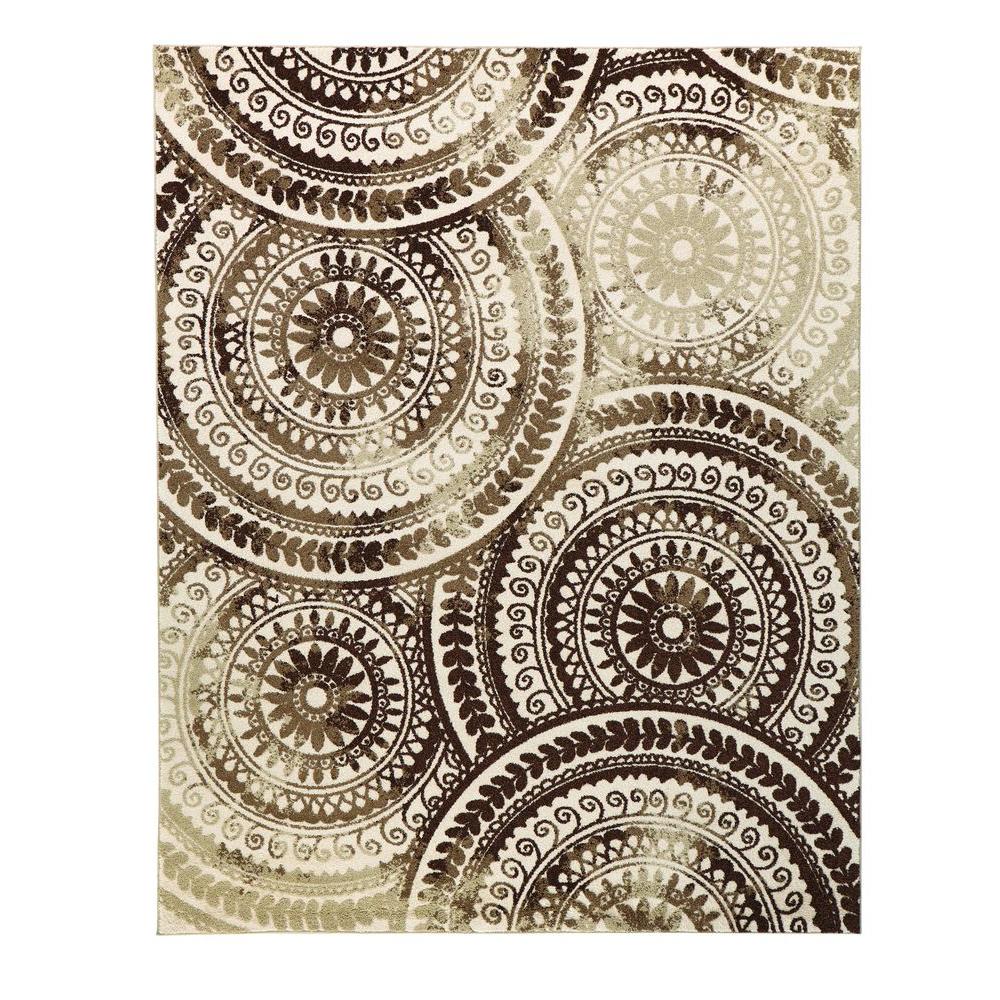 Home Decorators Collection Spiral Medallion Ivory Brown 9 Ft X 13 Home Decorators Collection Spiral Medallion Ivory Brown 9 Ft X 13 Area Rug 25318 The Depot