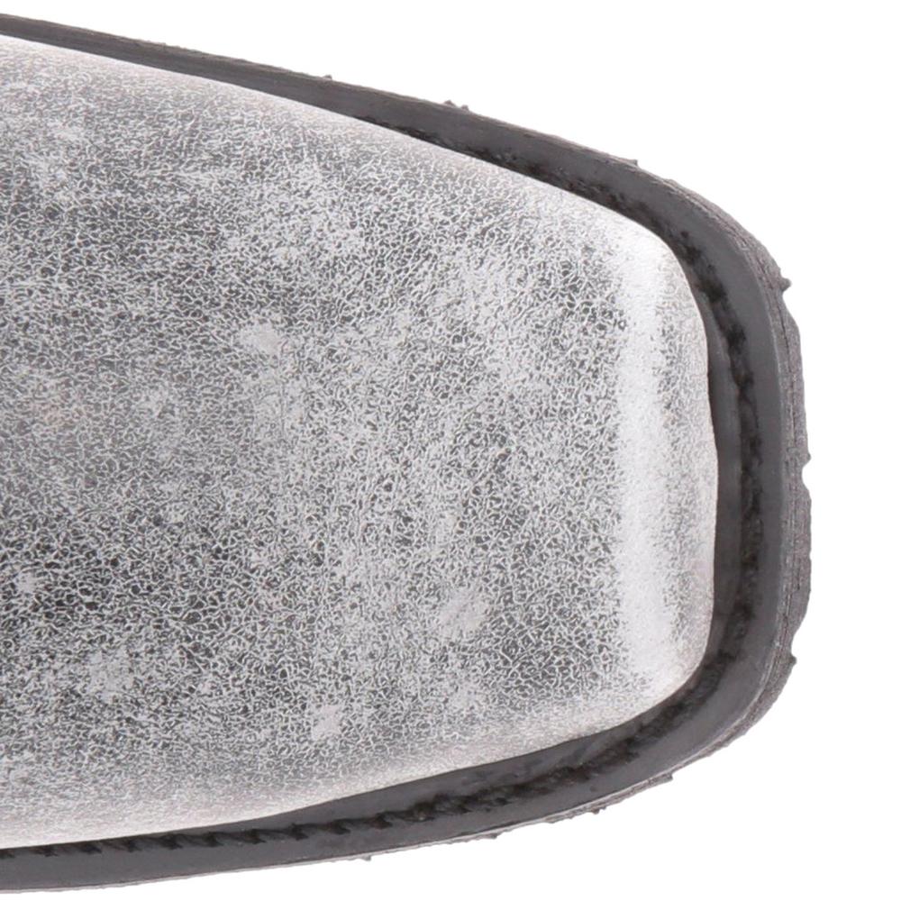 silver boots size 12