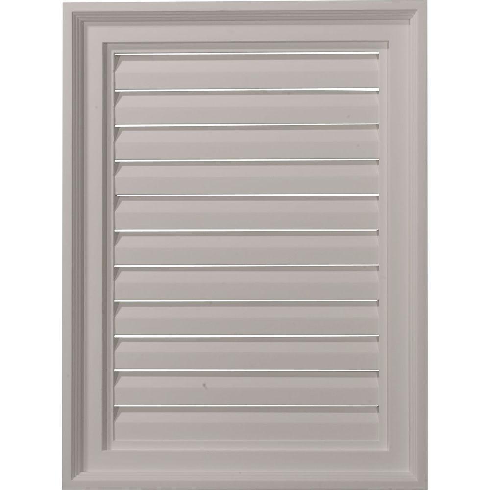 Ekena Millwork 2 in. x 18 in. x 24 in. Decorative Vertical Gable Louver