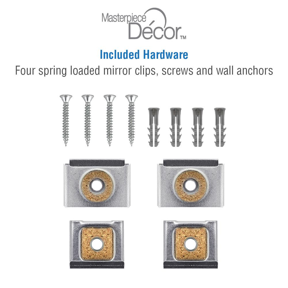Masterpiece Decor Spring Loaded Mirror Mounting Clips 4 Pack 82003 The Home Depot - Mirror Wall Mount Clips Masterpiece Decor Spring Loaded Mirror Mounting Clips 4 Pack 82003 The Home Depot - Mirror Wall Mount Clips