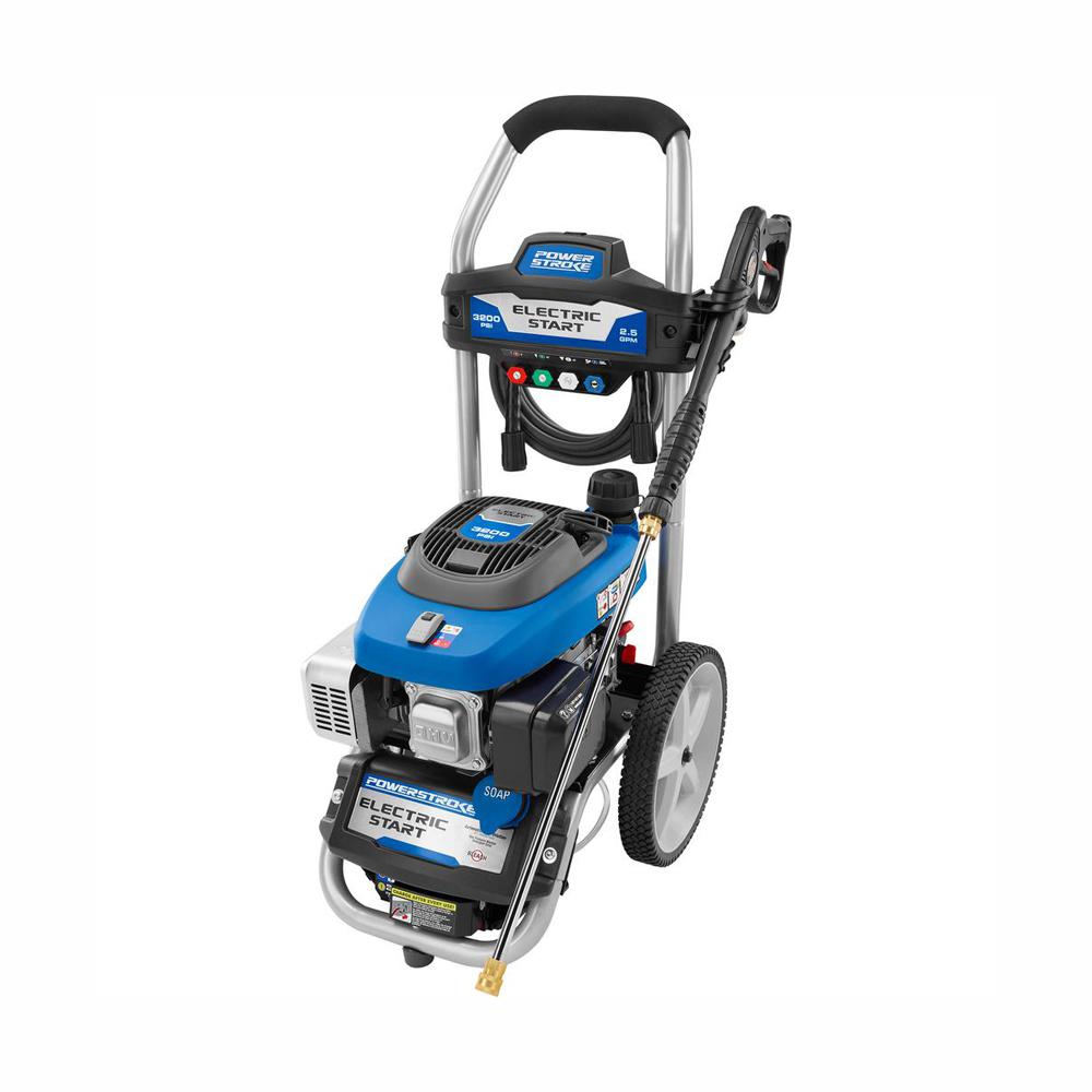 UPC 046396018557 product image for PowerStroke 3200 PSI 2.5 GPM Electric Start Gas Pressure Washer | upcitemdb.com