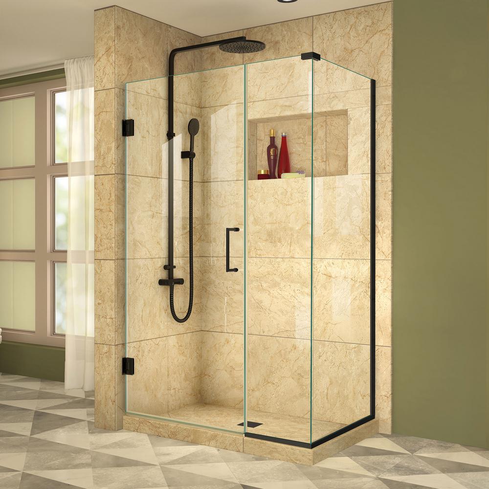 Dreamline Unidoor Plus 38 In W X 30 3 8 D 72 H Frameless W X 30 3 8 In D