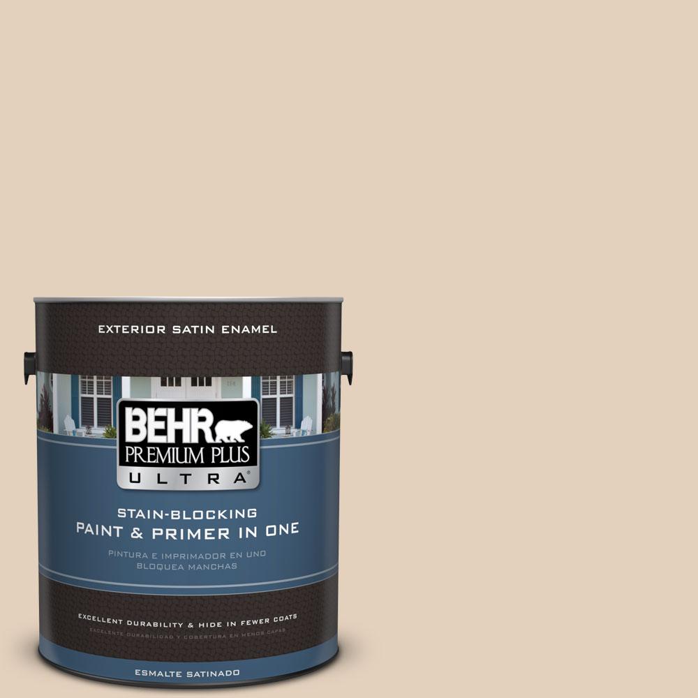 BEHR Premium Plus Ultra 1gal. ICC21 Baked Scone Satin Enamel