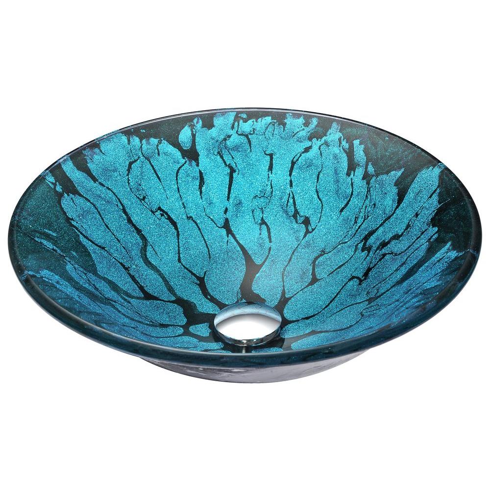Blue Vessel Sinks Bathroom Sinks The Home Depot