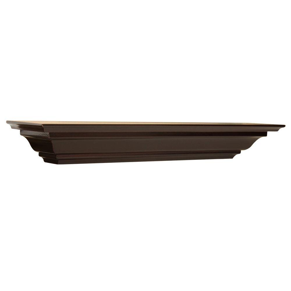 The Magellan Group 51/4 in. Espresso Crown Moulding Shelf (Price