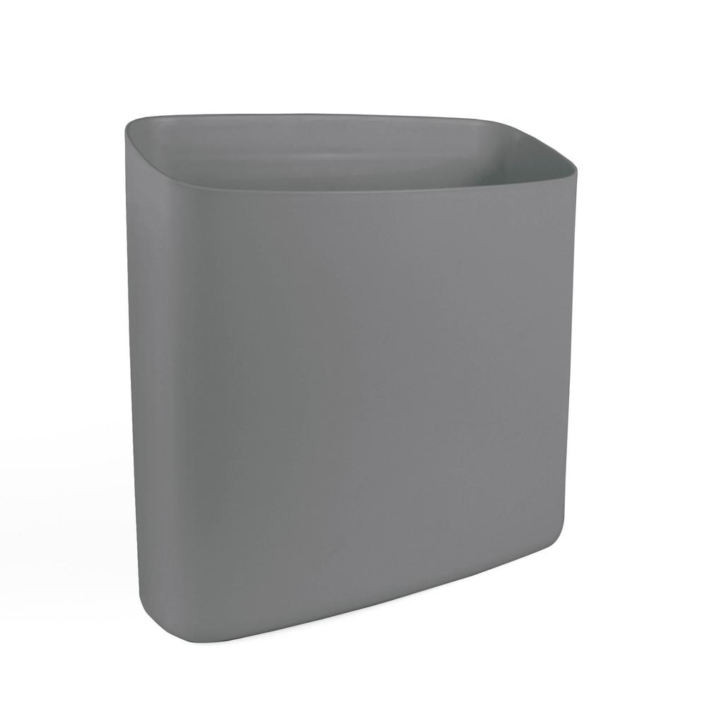 Desk Organizers Accessories Office Supplies The Home Depot Perch Biggy Abs Magnetic Container In Slate 1 Pack