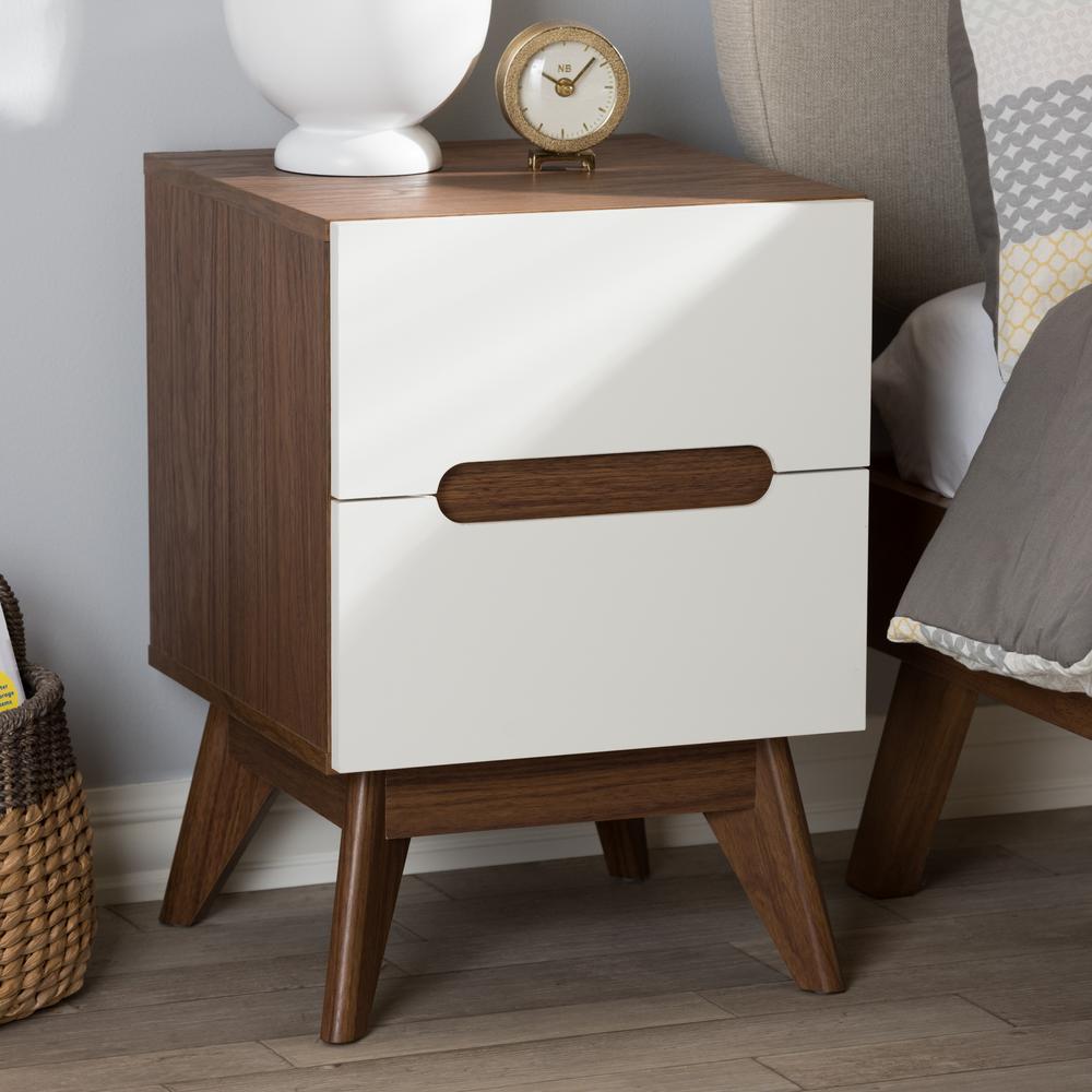 Home Decorators Collection Aberdeen 1Drawer White Nightstand