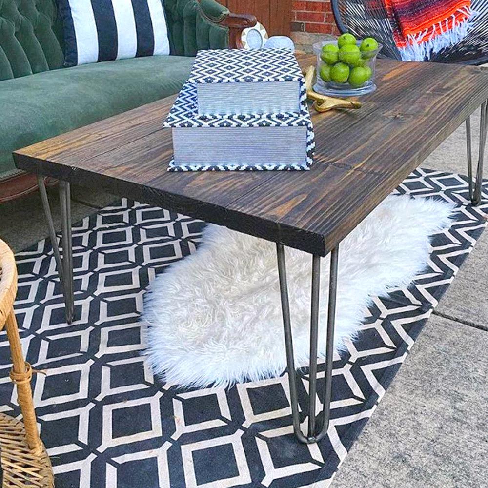 HeavyDuty 1/2 in. Dia 27 in. Raw Steel 3Rod Hairpin LegDIYHL12273Rod The Home Depot