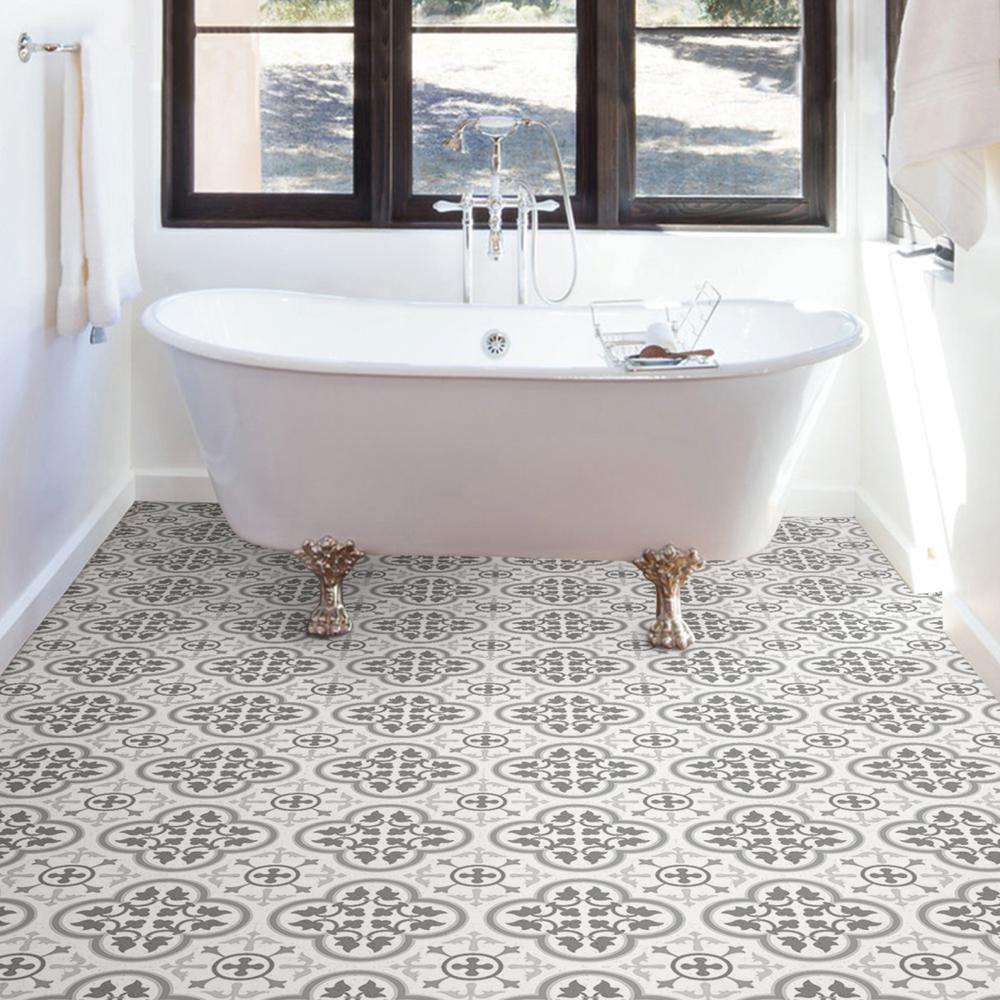 Floorpops 6 In W X L Grey Remy And Stick Vinyl Tiles Sample Covers 0 25 Sq Ft Fp2953sam The Home Depot - Home Depot Bathroom Tiles Sample Floorpops 6 In W X L Grey Remy And Stick Vinyl Tiles Sample Covers 0 25 Sq Ft Fp2953sam The Home Depot - Home Depot Bathroom Tiles Sample