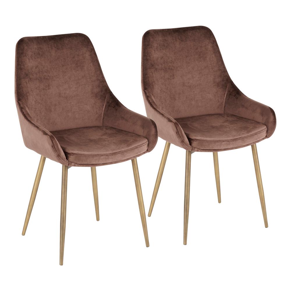 Glam Brown Side Chair Dining Chairs Kitchen Luxurious Velvet Damask Dining Chair Cover Adds Elegance To Any Room Form Ing Textured Fabric Stretches Chairs Easy Machine