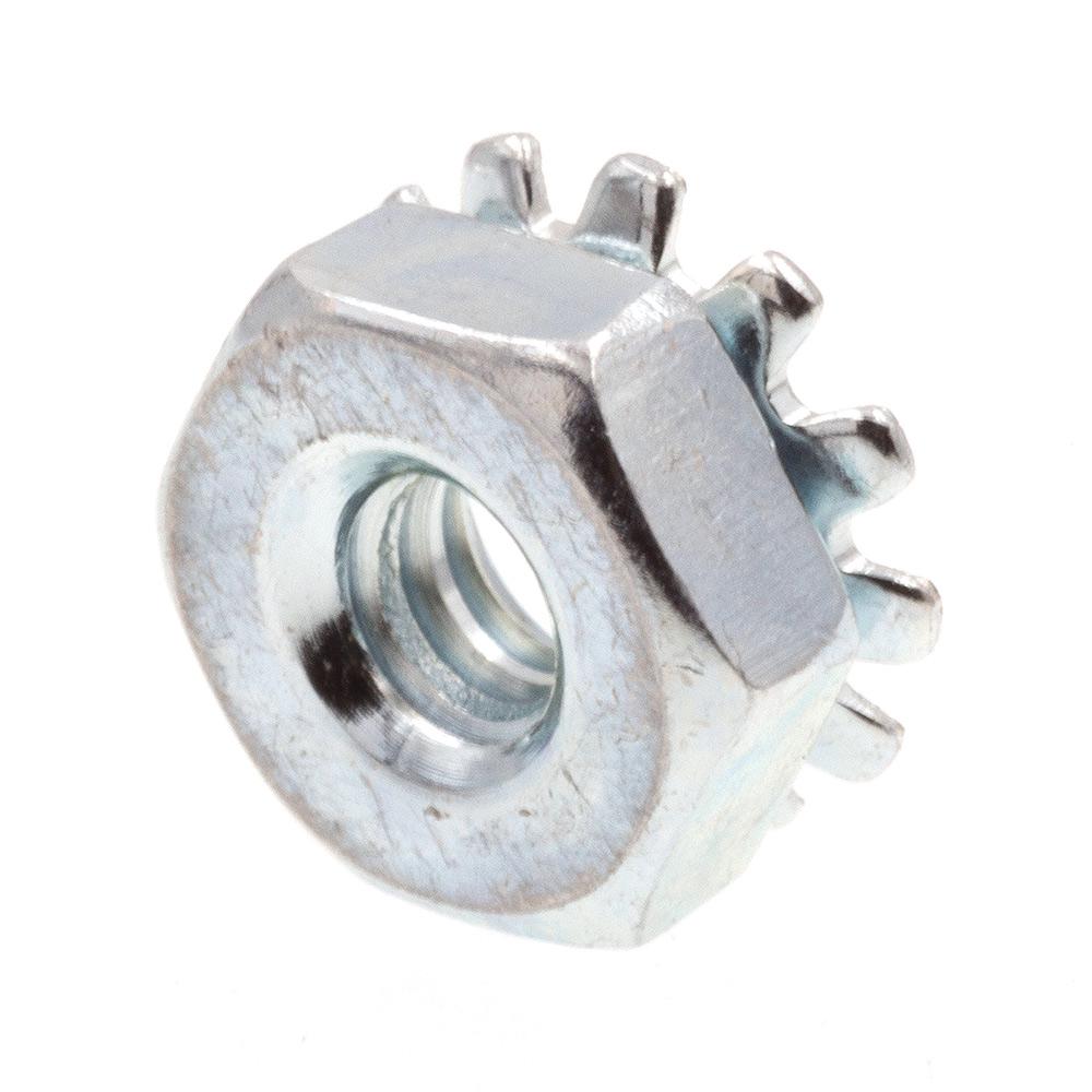PrimeLine Products 632 Zinc Plated Steel KLock Nuts With External